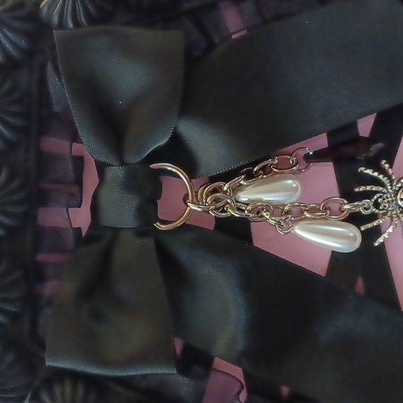 DOLLSKILL WIDOW FROSTED FARWELLS COFFIN BACKPACK REMOVEABLE STRAPS SPIDER CHARMS - Picture 12 of 12